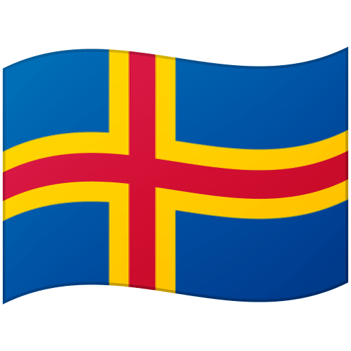 Google design of the flag: Åland Islands emoji verson:Noto Color Emoji 15.0