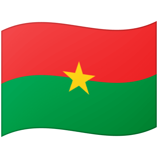 Google design of the flag: Burkina Faso emoji verson:Noto Color Emoji 15.0