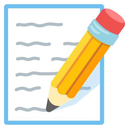 Google design of the memo emoji verson:Noto Color Emoji 15.0