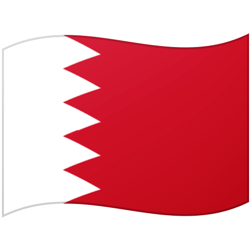 Google design of the flag: Bahrain emoji verson:Noto Color Emoji 15.0