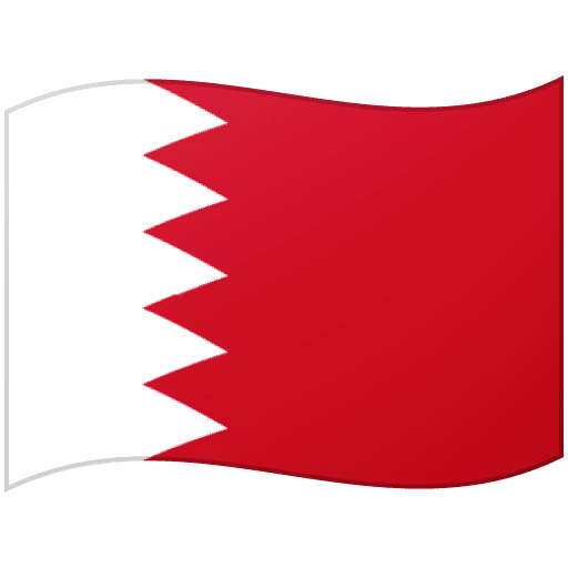 Google design of the flag: Bahrain emoji verson:Noto Color Emoji 15.0