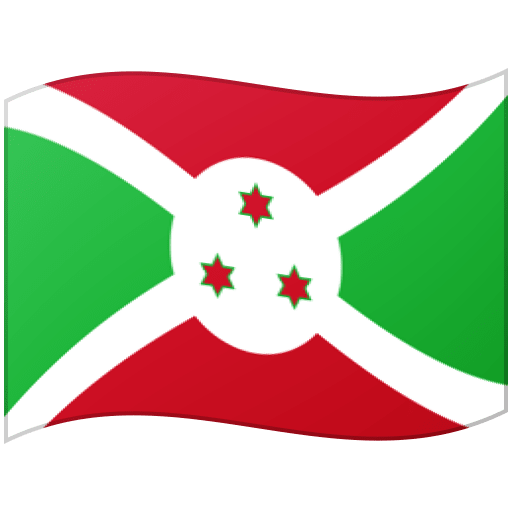 Google design of the flag: Burundi emoji verson:Noto Color Emoji 15.0