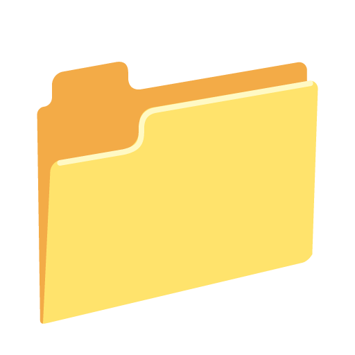 Google design of the file folder emoji verson:Noto Color Emoji 15.0