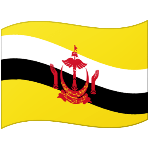 Google design of the flag: Brunei emoji verson:Noto Color Emoji 15.0