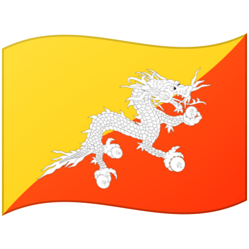 Google design of the flag: Bhutan emoji verson:Noto Color Emoji 15.0