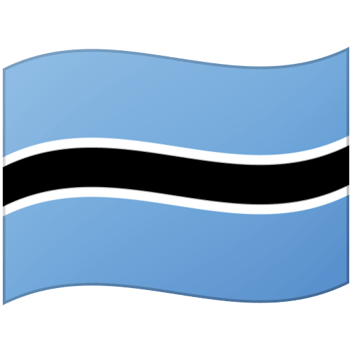 Google design of the flag: Botswana emoji verson:Noto Color Emoji 15.0