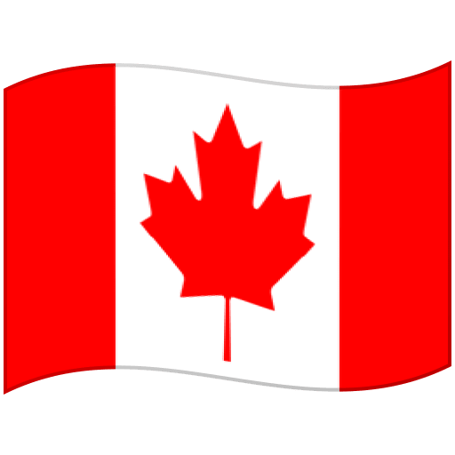 Google design of the flag: Canada emoji verson:Noto Color Emoji 15.0
