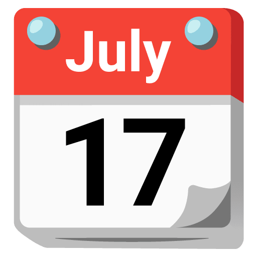 Google design of the tear-off calendar emoji verson:Noto Color Emoji 15.0