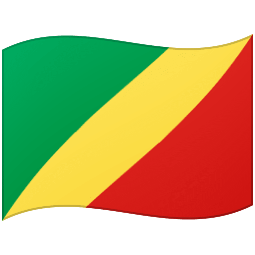 Google design of the flag: Congo - Brazzaville emoji verson:Noto Color Emoji 15.0