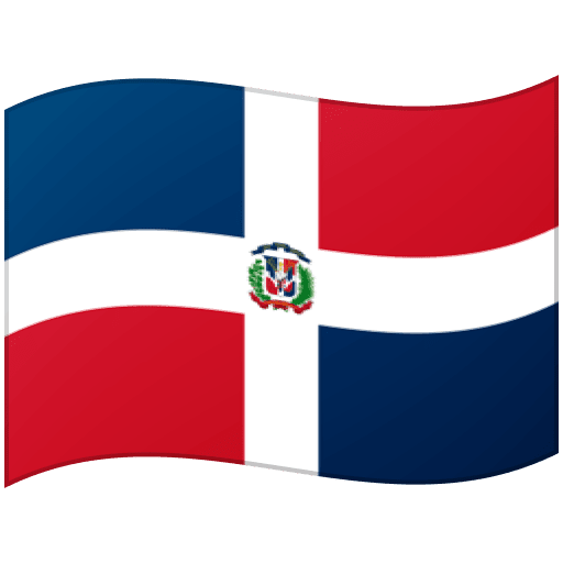 Google design of the flag: Dominican Republic emoji verson:Noto Color Emoji 15.0
