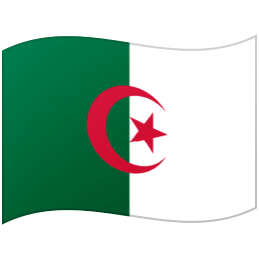 Google design of the flag: Algeria emoji verson:Noto Color Emoji 15.0