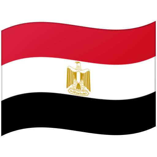 Google design of the flag: Egypt emoji verson:Noto Color Emoji 15.0