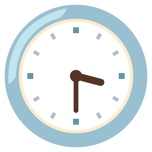 Google design of the three-thirty emoji verson:Noto Color Emoji 15.0