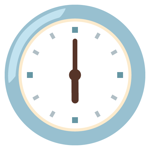 Google design of the six o’clock emoji verson:Noto Color Emoji 15.0