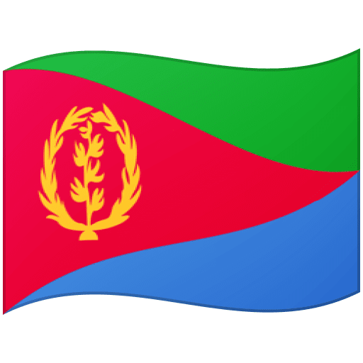 Google design of the flag: Eritrea emoji verson:Noto Color Emoji 15.0
