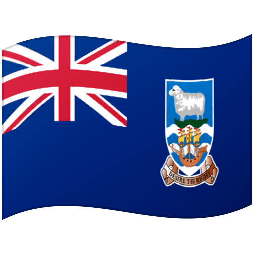 Google design of the flag: Falkland Islands emoji verson:Noto Color Emoji 15.0