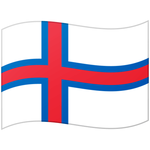 Google design of the flag: Faroe Islands emoji verson:Noto Color Emoji 15.0