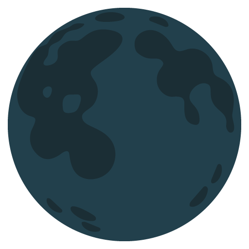 Google design of the new moon emoji verson:Noto Color Emoji 15.0