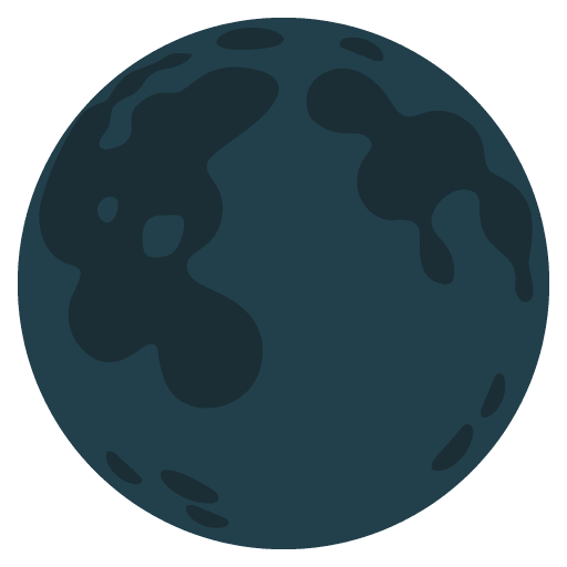 Google design of the new moon emoji verson:Noto Color Emoji 15.0