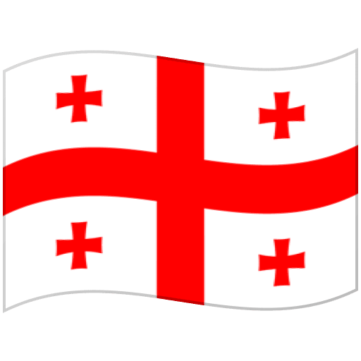 Google design of the flag: Georgia emoji verson:Noto Color Emoji 15.0