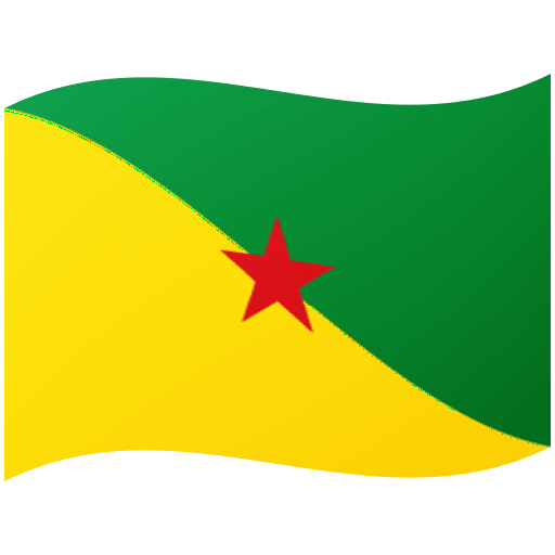 Google design of the flag: French Guiana emoji verson:Noto Color Emoji 15.0