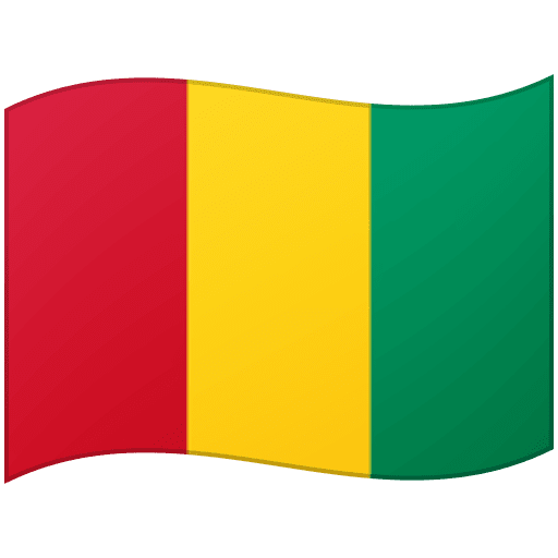 Google design of the flag: Guinea emoji verson:Noto Color Emoji 15.0