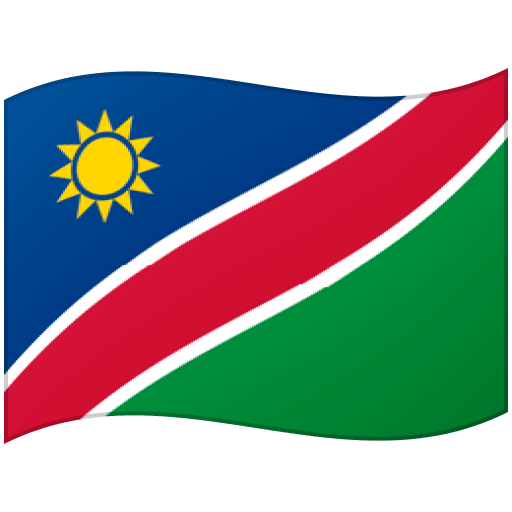 Google design of the flag: Namibia emoji verson:Noto Color Emoji 15.0
