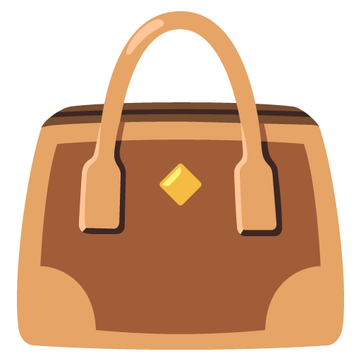 Google design of the handbag emoji verson:Noto Color Emoji 15.0