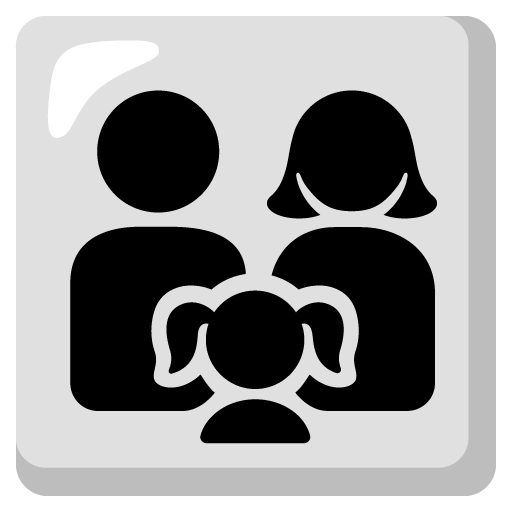 Google design of the family: man woman girl emoji verson:Noto Color Emoji 15.1
