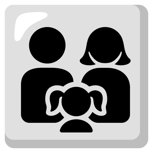 Google design of the family: man woman girl emoji verson:Noto Color Emoji 15.1