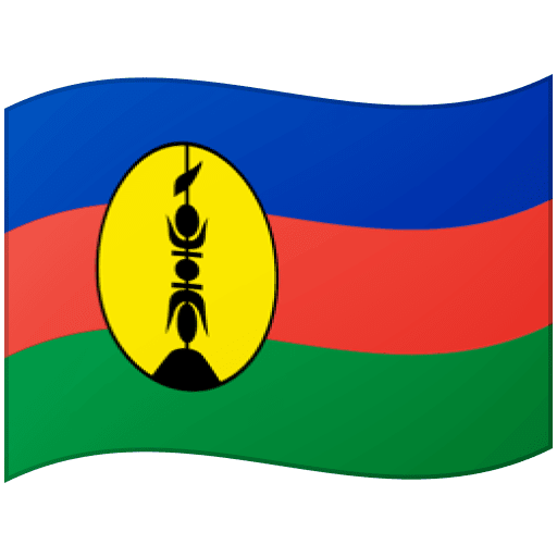 Google design of the flag: New Caledonia emoji verson:Noto Color Emoji 15.0