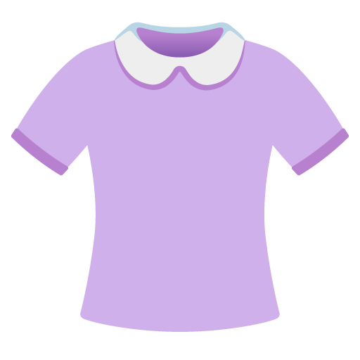 Google design of the woman’s clothes emoji verson:Noto Color Emoji 15.1