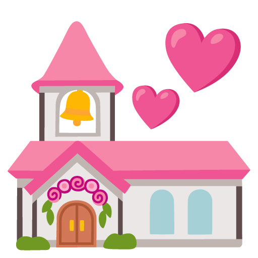 Google design of the wedding emoji verson:Noto Color Emoji 15.0