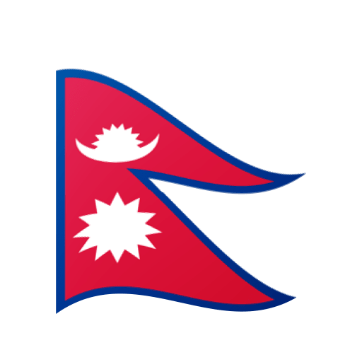 Google design of the flag: Nepal emoji verson:Noto Color Emoji 15.0