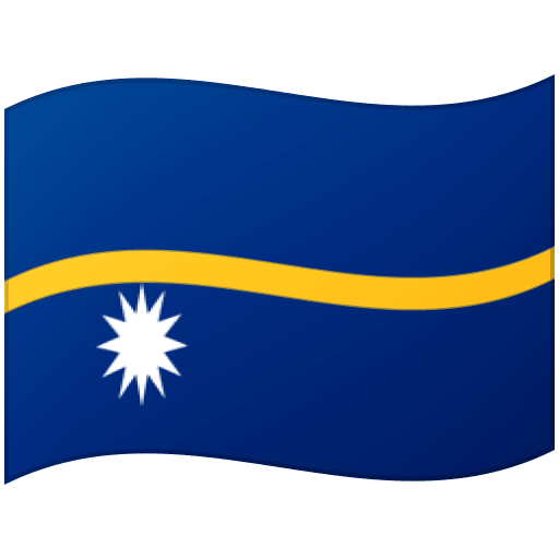 Google design of the flag: Nauru emoji verson:Noto Color Emoji 15.0