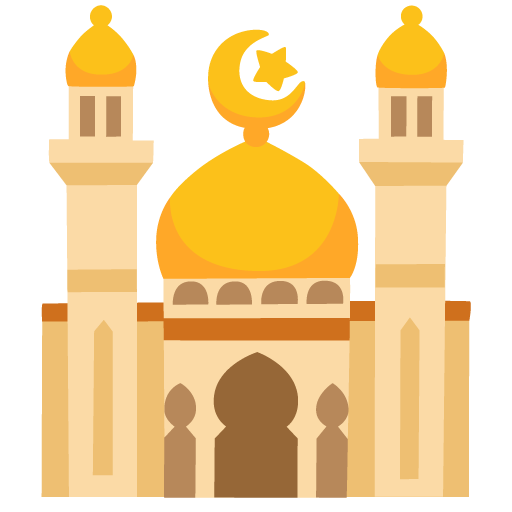 Google design of the mosque emoji verson:Noto Color Emoji 15.0