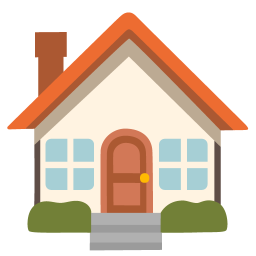 Google design of the house emoji verson:Noto Color Emoji 15.0