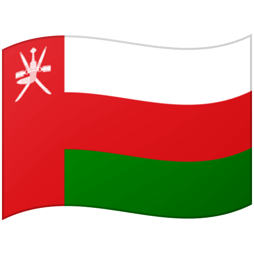 Google design of the flag: Oman emoji verson:Noto Color Emoji 15.0