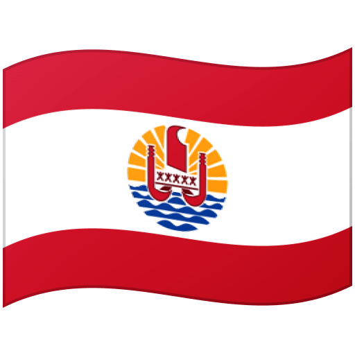 Google Google design of the flag: French Polynesia emoji verson:Noto Color Emoji 15.0