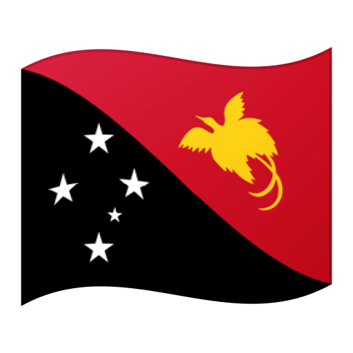 Google design of the flag: Papua New Guinea emoji verson:Noto Color Emoji 15.0