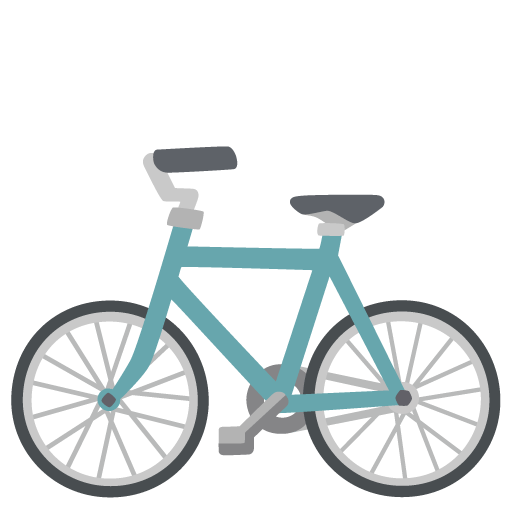 Google design of the bicycle emoji verson:Noto Color Emoji 15.0