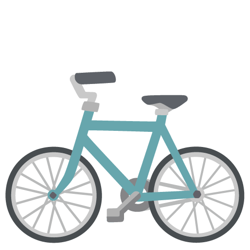 Google design of the bicycle emoji verson:Noto Color Emoji 15.0