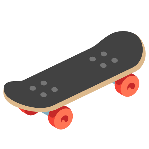 Google design of the skateboard emoji verson:Noto Color Emoji 15.0