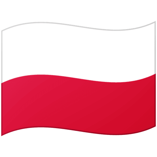 Google design of the flag: Poland emoji verson:Noto Color Emoji 15.0