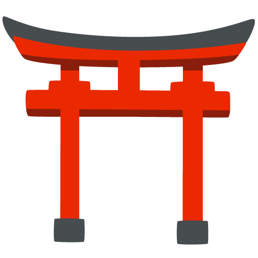 Google design of the shinto shrine emoji verson:Noto Color Emoji 15.0