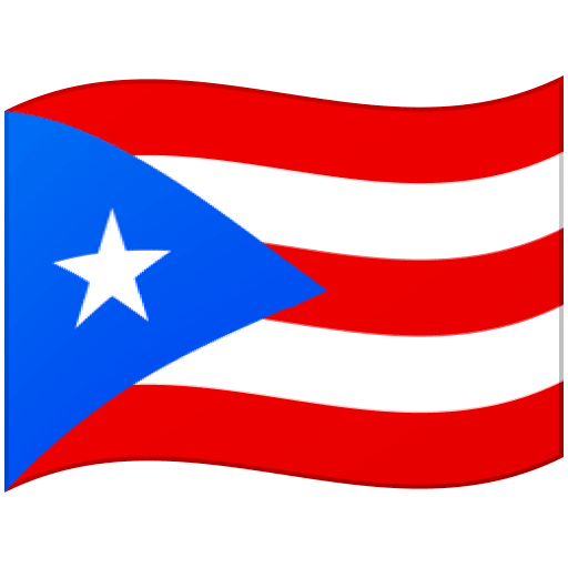 Google design of the flag: Puerto Rico emoji verson:Noto Color Emoji 15.0