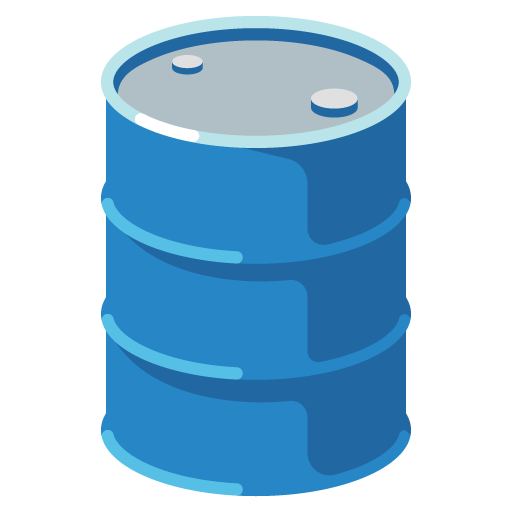 Google design of the oil drum emoji verson:Noto Color Emoji 15.0