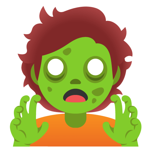Google design of the zombie emoji verson:Noto Color Emoji 15.0