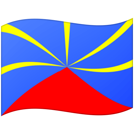 Google design of the flag: Réunion emoji verson:Noto Color Emoji 15.0