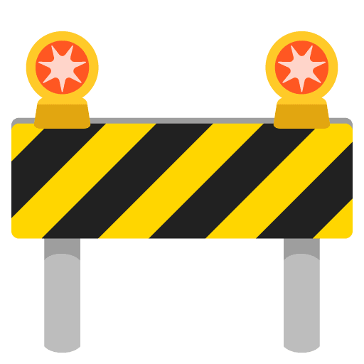 Google design of the construction emoji verson:Noto Color Emoji 15.0